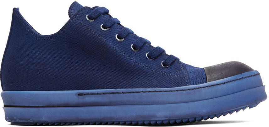Rick Owens DRKSHDW Indigo Low Sneakers - Picture 5
