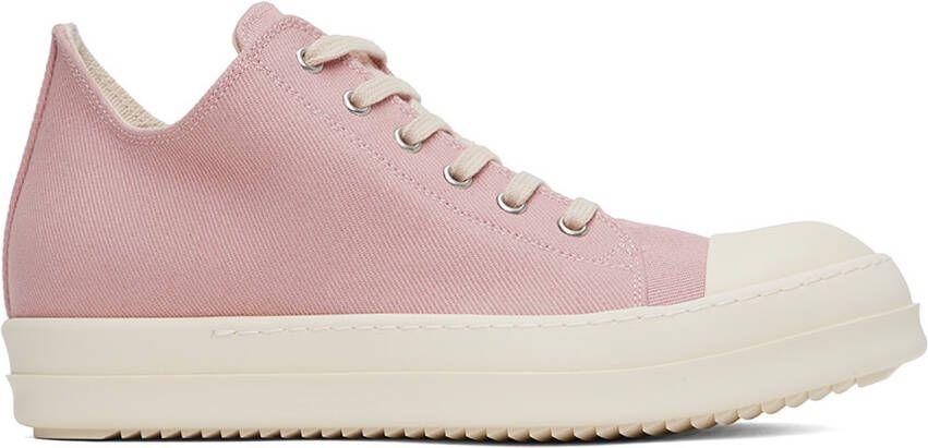 Rick Owens Drkshdw Pink Low Sneakers - Picture 5