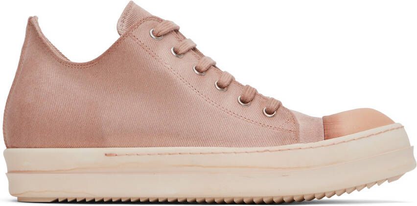 Rick Owens DRKSHDW Pink Low Sneakers - Picture 3