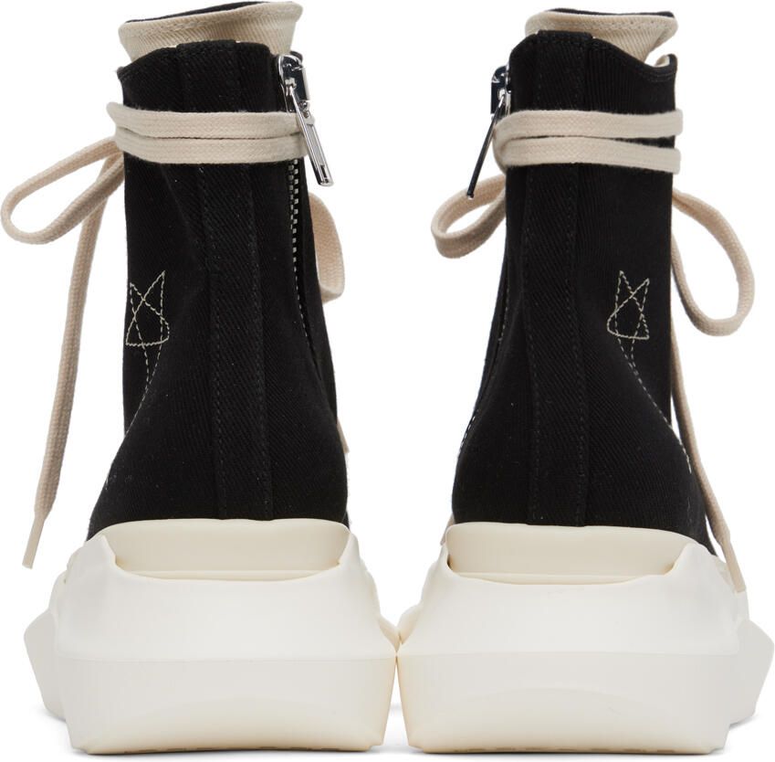 Rick Owens DRKSHDW Black Abstract Sneakers