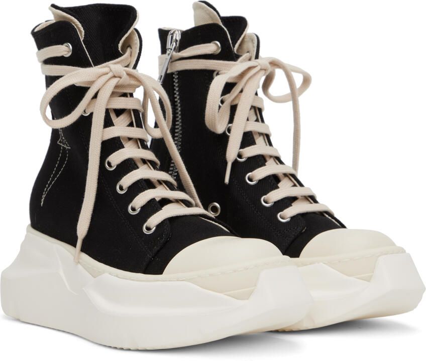 Rick Owens DRKSHDW Black Abstract Sneakers - Picture 2