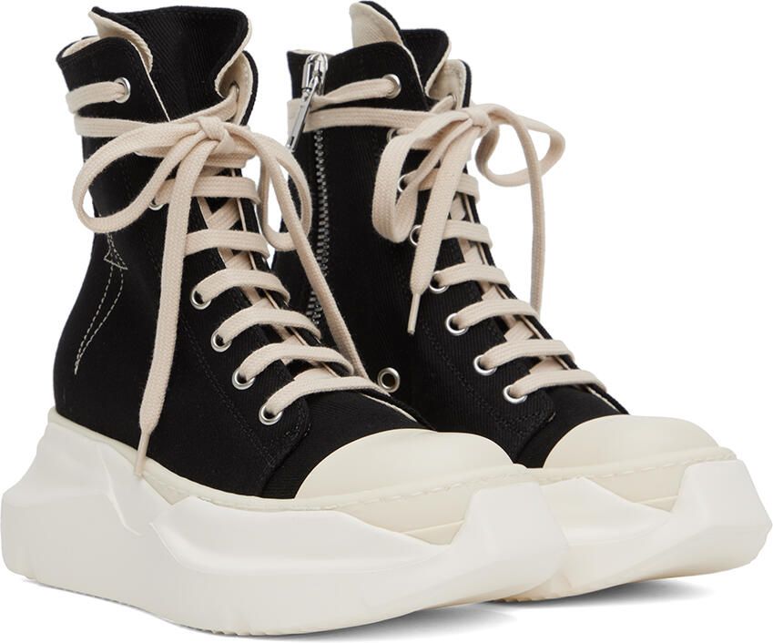 Rick Owens DRKSHDW Black Abstract Sneakers - Picture 2