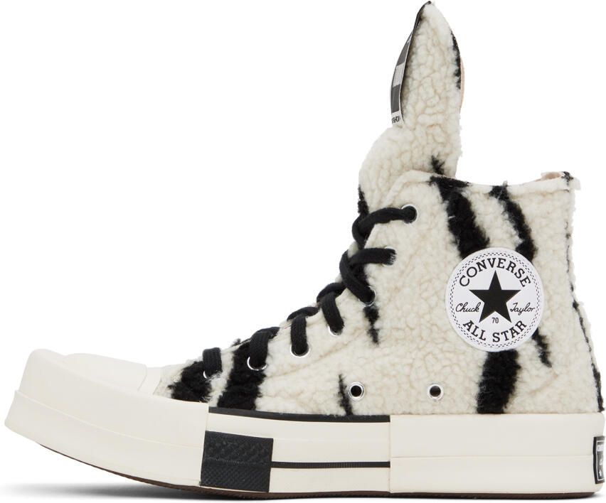 Rick Owens DRKSHDW Black & White Converse Edition Turbodrk Sneakers