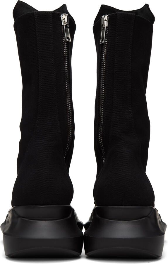 Rick Owens DRKSHDW Black Army Abstract Boots - Picture 5