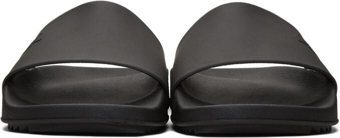 Rick Owens DRKSHDW Black Rubber Slides - Picture 2