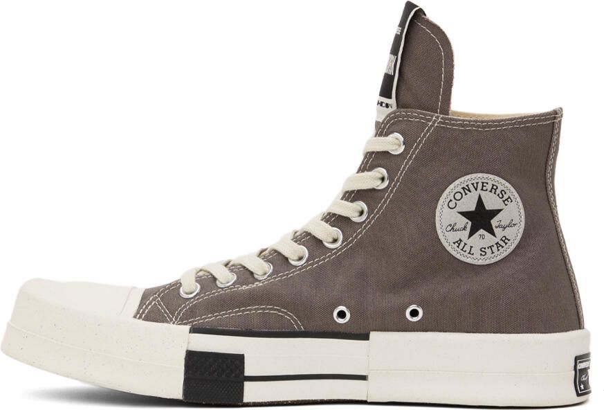 Rick Owens DRKSHDW Gray Converse Edition TURBODRK Chuck 70 Sneakers - Picture 2