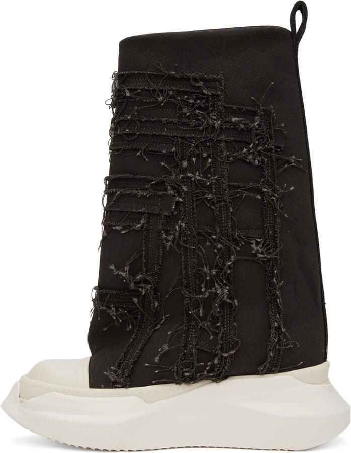 Rick Owens DRKSHDW Black Slashed Fogachine Sneakers - Picture 2