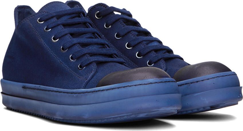 Rick Owens DRKSHDW Indigo Low Sneakers - Picture 2