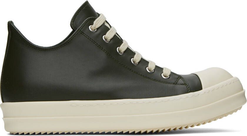 Rick Owens Green Low Sneakers - Picture 5