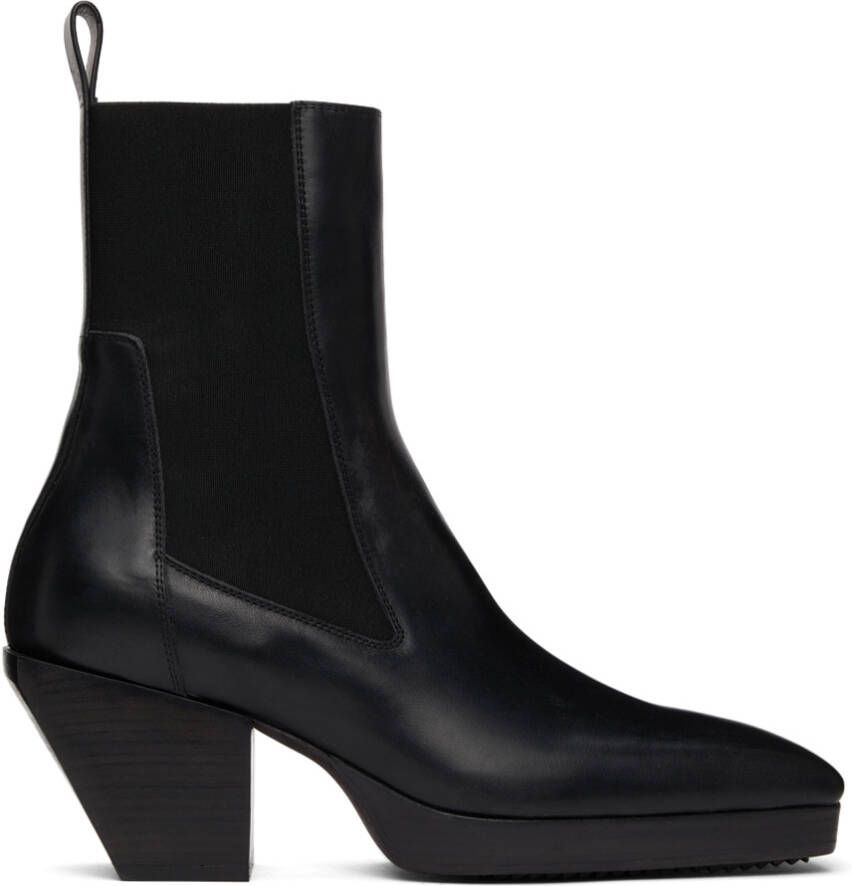 Rick Owens Heeled Silver Boots - Picture 4