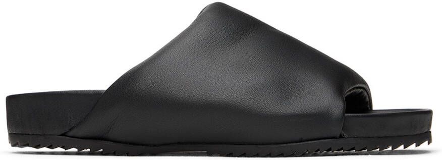 Rick Owens Kids Black Puffer Slides - Picture 3