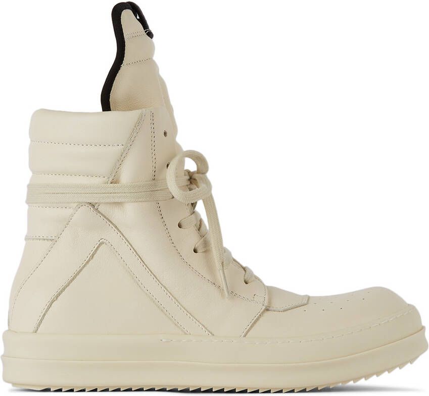 Rick Owens Kids Off-White Geobasket High Sneakers - Picture 5