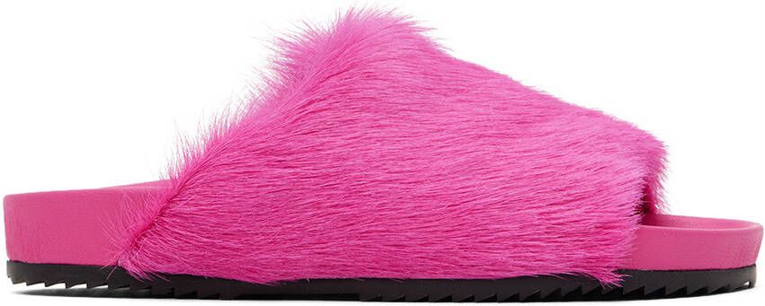 Rick Owens Kids Pink Puffer Slides - Picture 5