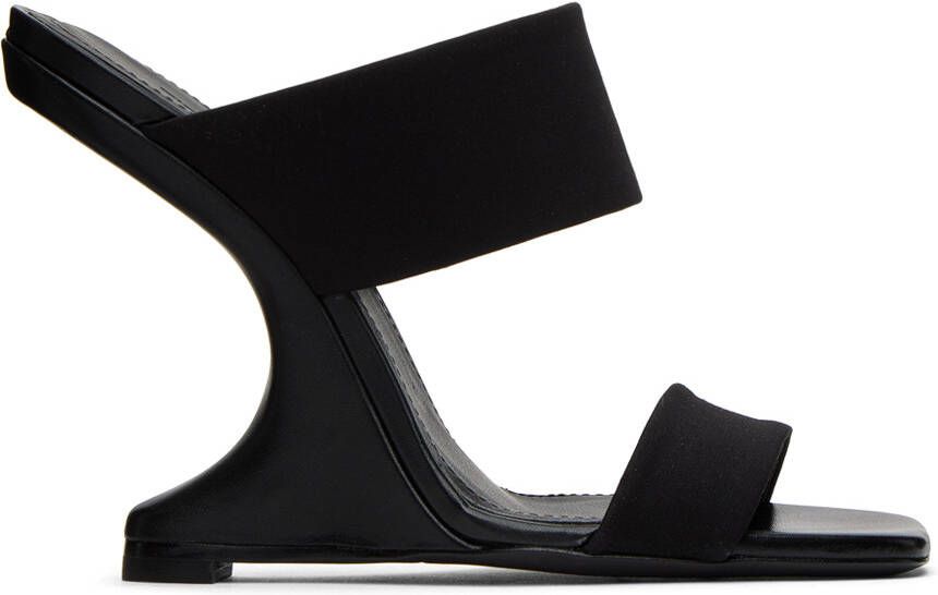 Rick Owens Lilies Black Cantileaver 11 Heeled Sandals - Picture 5
