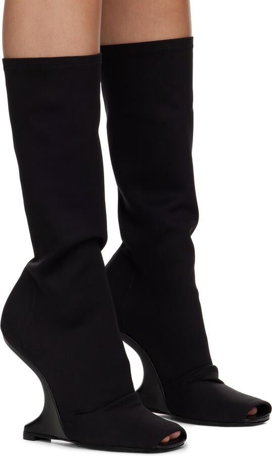 Rick Owens Lilies Black Cantilever 11 Boots - Picture 2