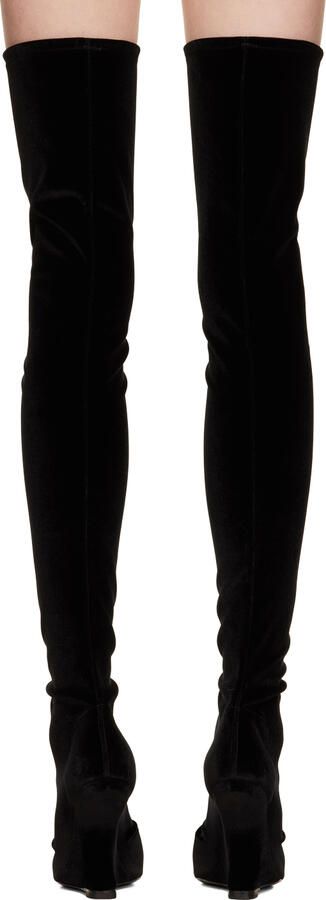 Rick Owens Lilies Black Cantilever Tall Boots