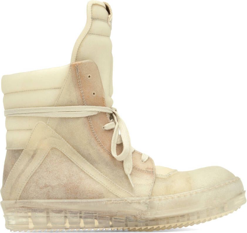 Rick Owens Off-White Geobasket Sneakers - Picture 5