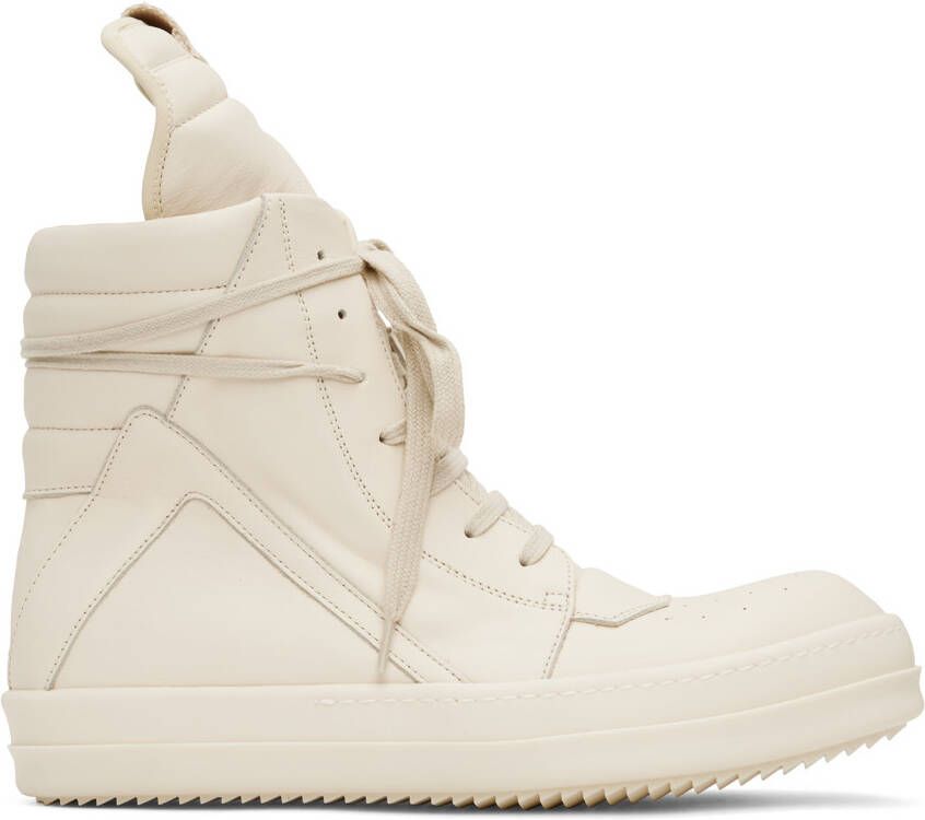 Rick Owens Off-White Geobasket Sneakers - Picture 5