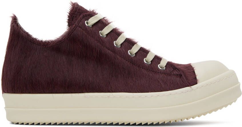 Rick Owens Purple Fur Sneakers - Picture 5