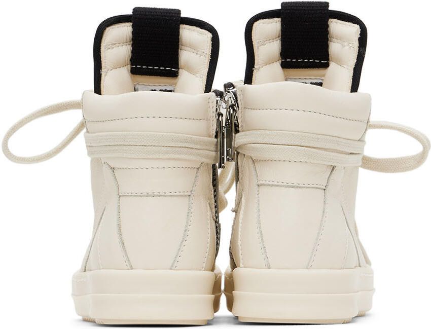 Rick Owens Baby Off-White Geobasket Sneakers - Picture 3