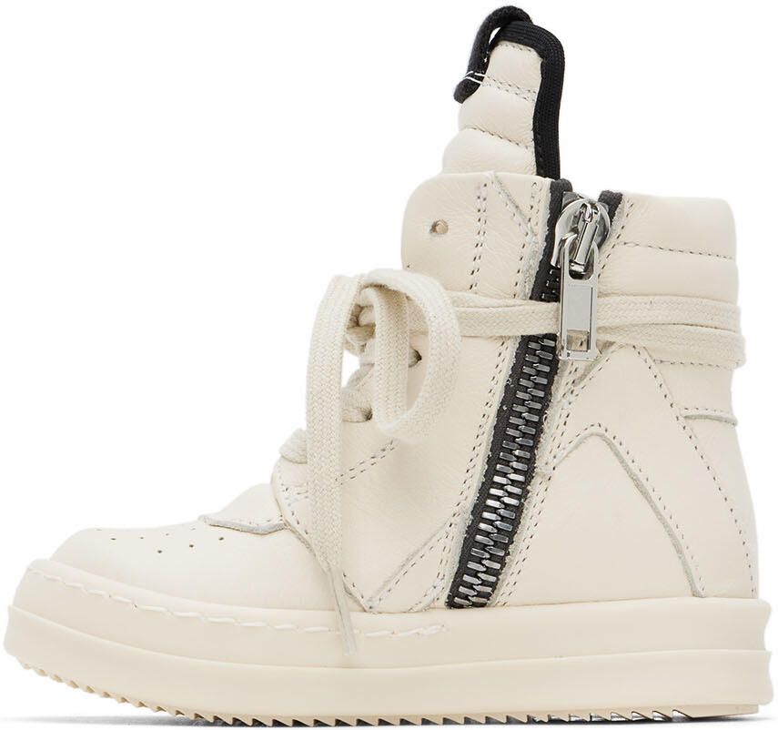 Rick Owens Baby Off-White Geobasket Sneakers