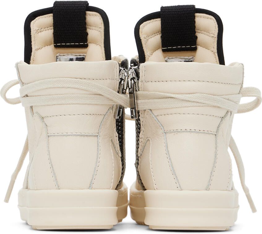 Rick Owens Baby Off-White Geobasket Sneakers - Picture 2