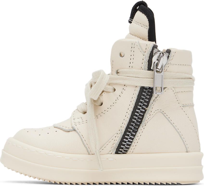 Rick Owens Baby Off-White Geobasket Sneakers