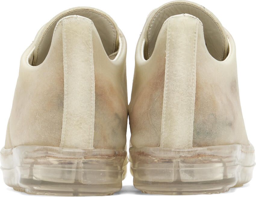 Rick Owens Beige Transparent Sneakers