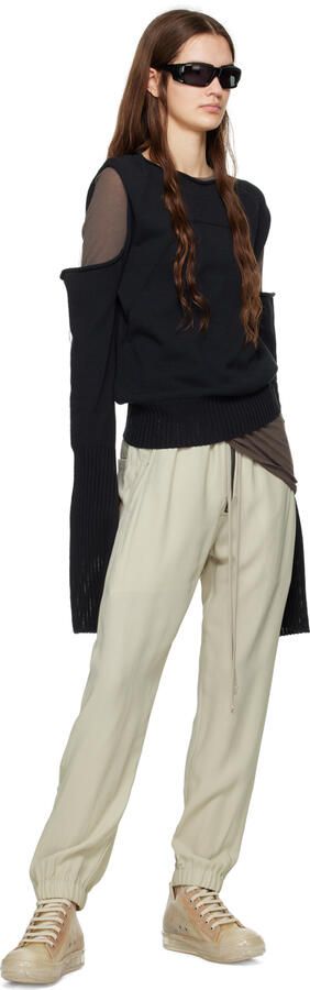 Rick Owens Beige Transparent Sneakers - Picture 4