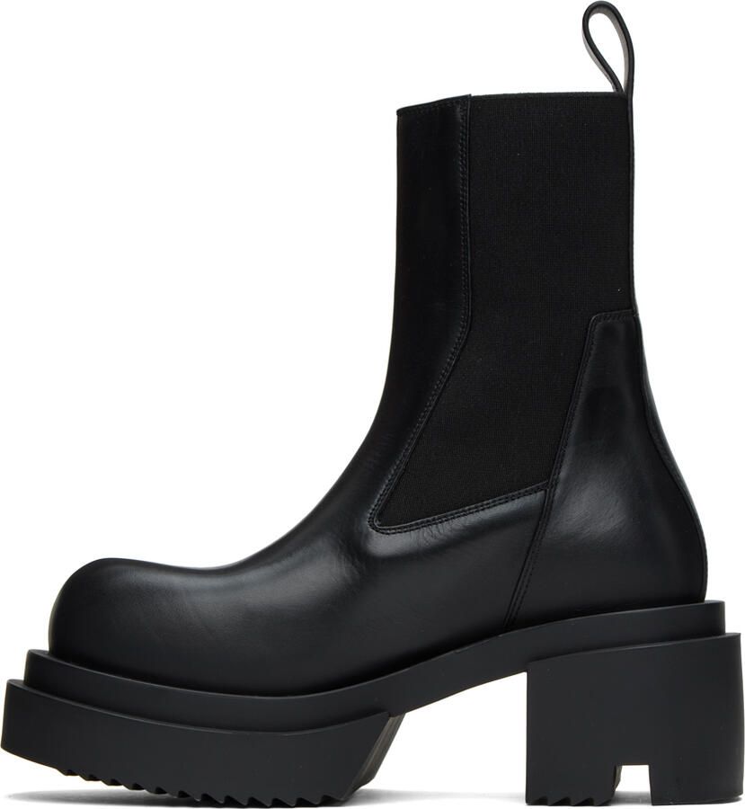 Rick Owens Black Beatle Bogun Boots