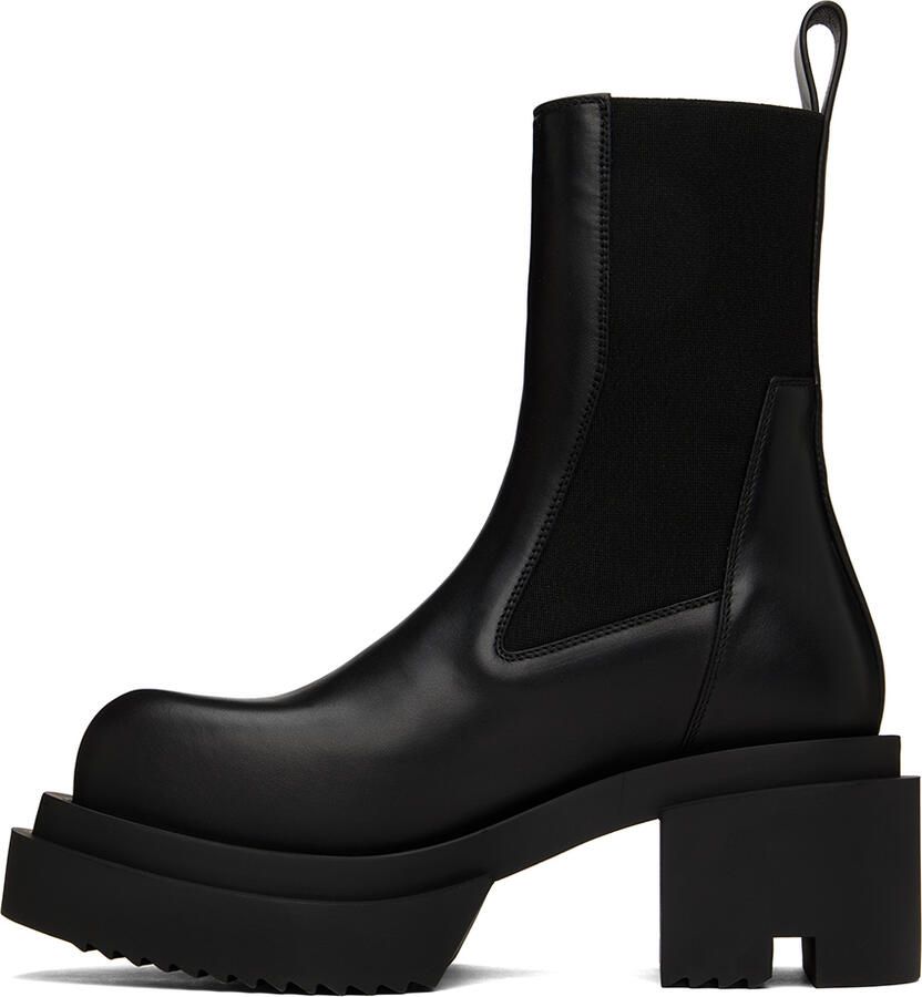Rick Owens Black Beatle Bogun Boots - Picture 2