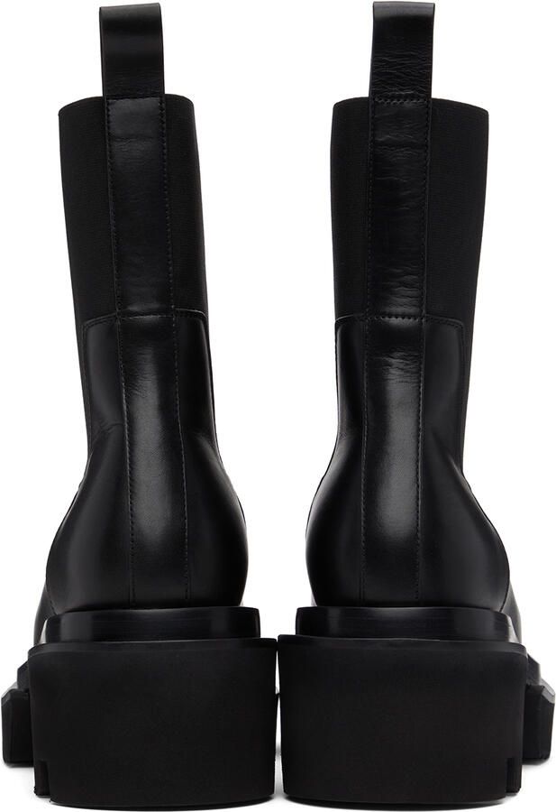Rick Owens Black Beatle Bogun Chelsea Boots - Picture 5