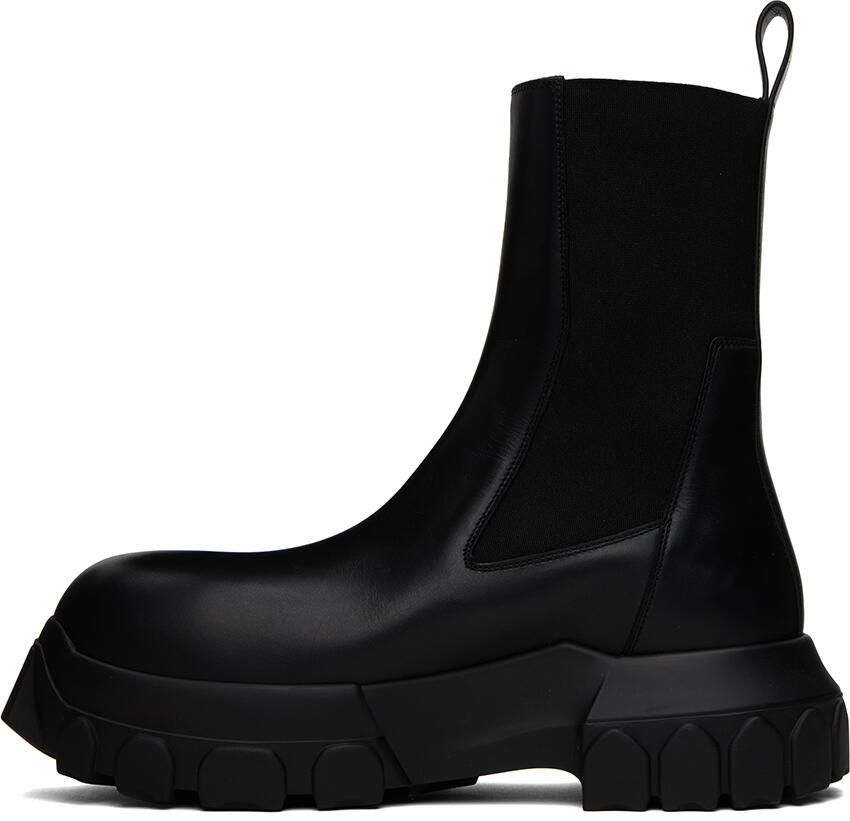 Rick Owens Black Beatle Bozo Tractor Boots