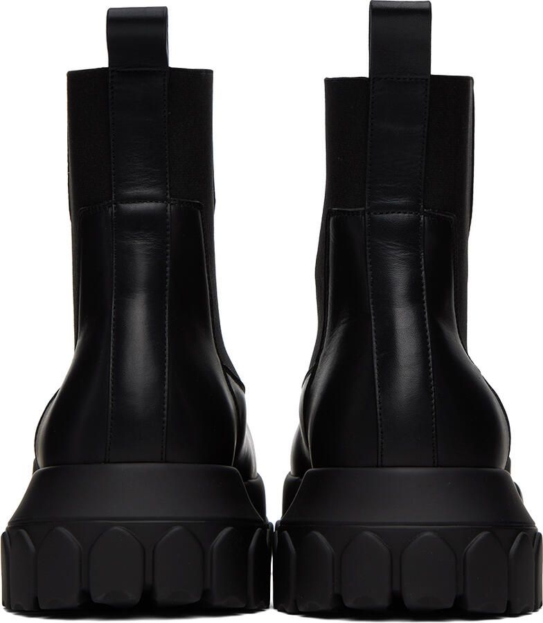 Rick Owens Black Beatle Bozo Tractor Boots