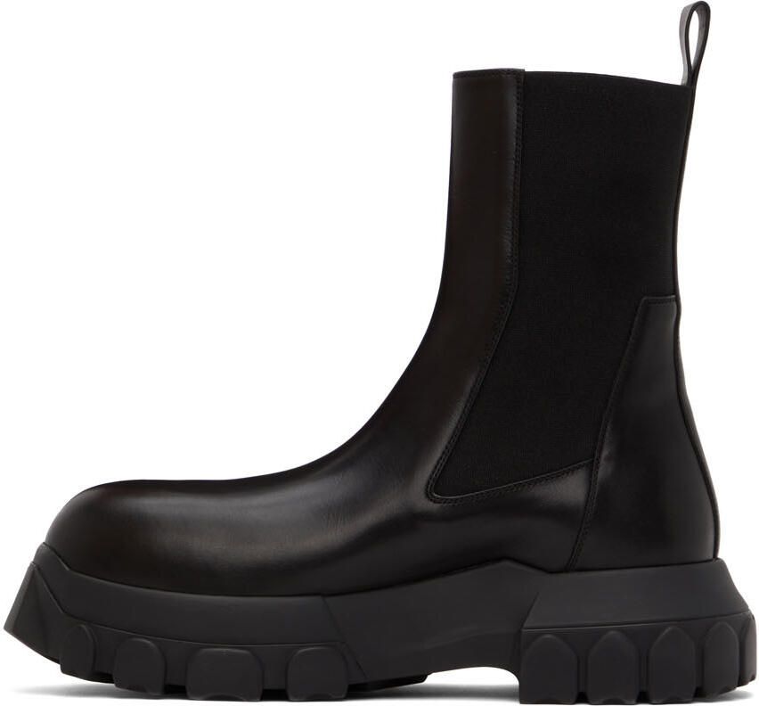 Rick Owens Black Beatle Bozo Tractor Boots - Picture 2