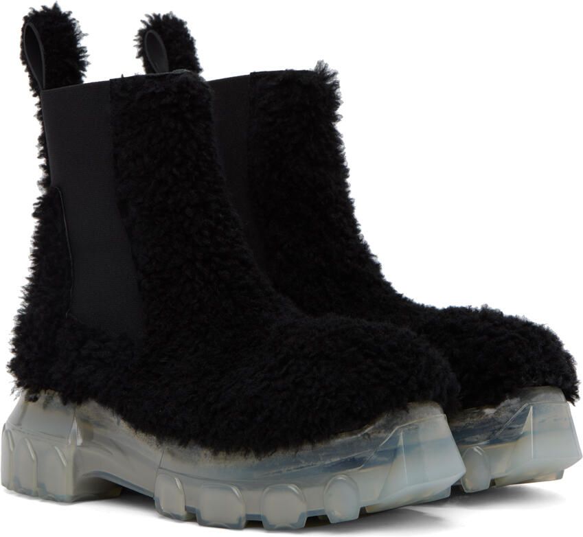 Rick Owens Black Beatle Bozo Tractor Boots - Picture 2