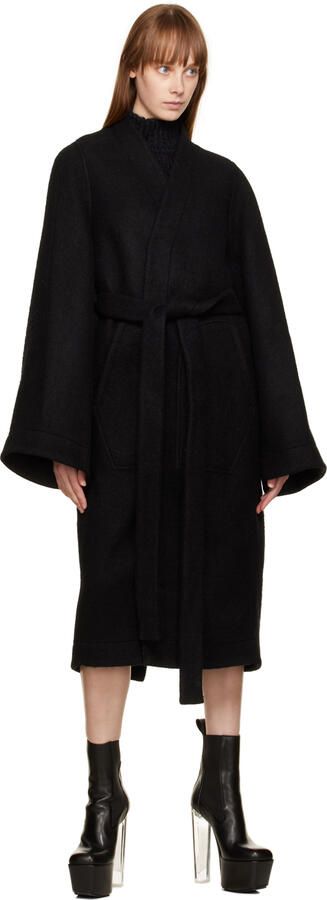 Rick Owens Black Beatle Platform Boots - Picture 4