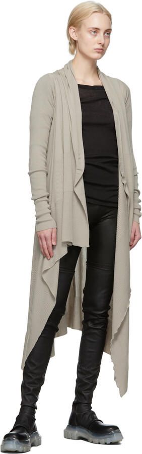 Rick Owens Black Bozo Stocking Tractor Boots - Picture 4