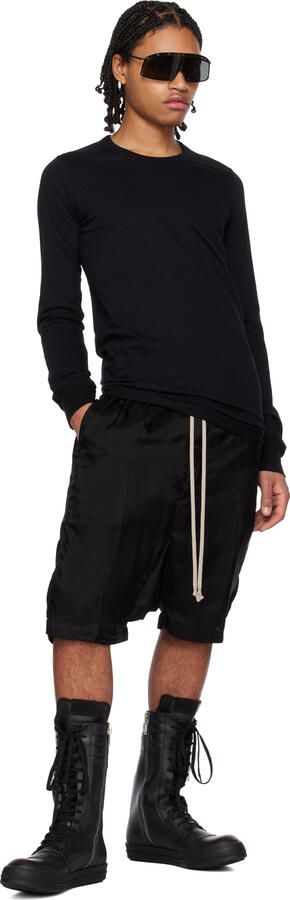 Rick Owens Black Cargobasket Sneakers - Picture 4