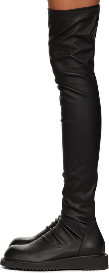 Rick Owens Black Creeper Stocking Boots - Picture 4