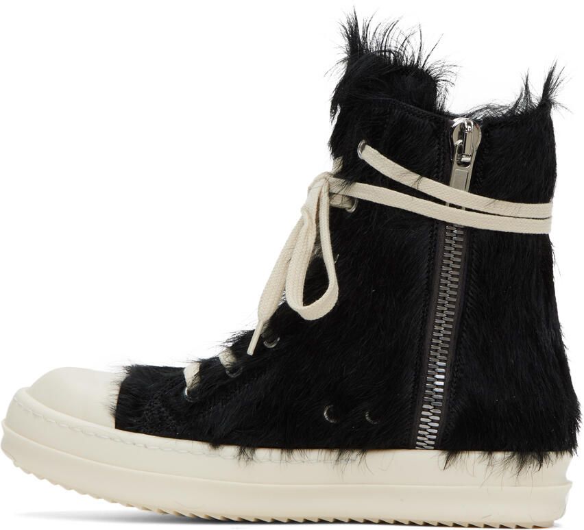 Rick Owens Brown High Sneakers - Picture 4