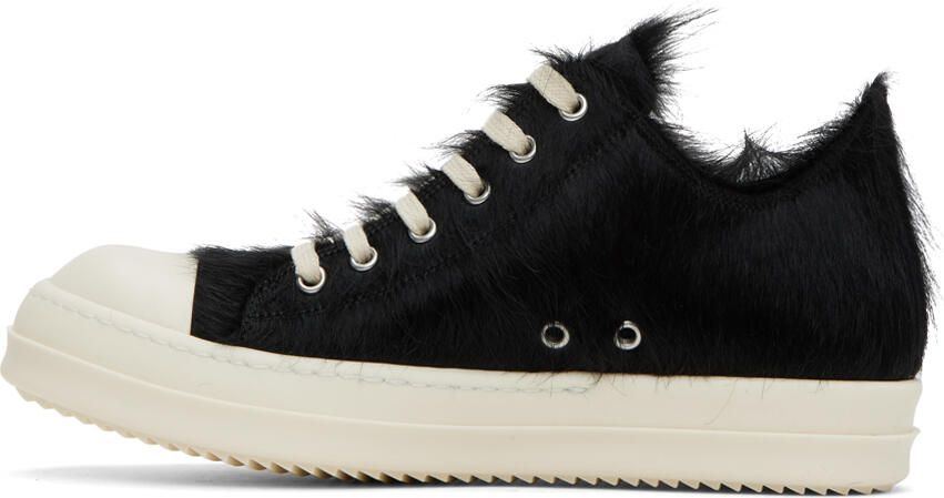 Rick Owens Black Fur Sneakers - Picture 3