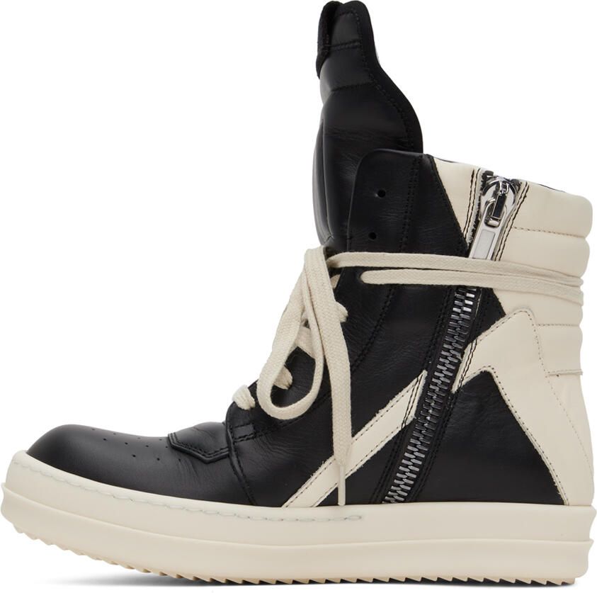 Rick Owens Black Geobasket Sneakers - Picture 4