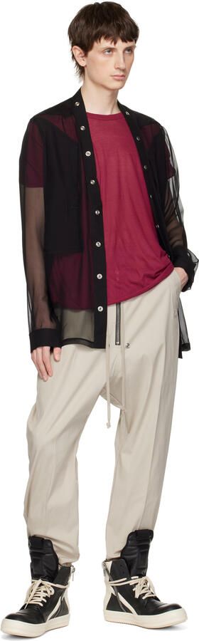 Rick Owens Black Geobasket Sneakers - Picture 7