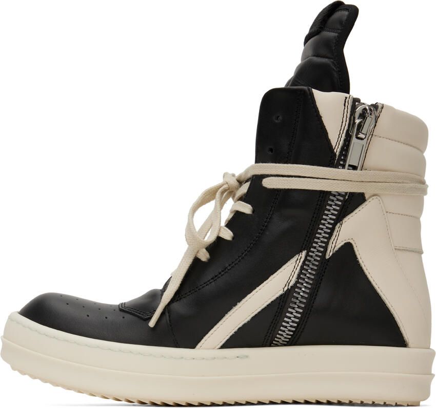 Rick Owens Black Geobasket Sneakers - Picture 2