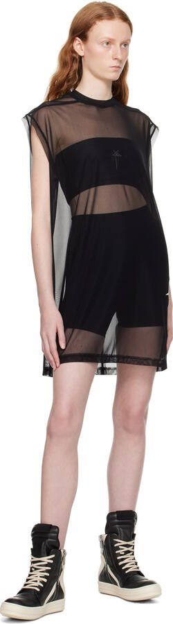 Rick Owens Black Geobasket Sneakers - Picture 4