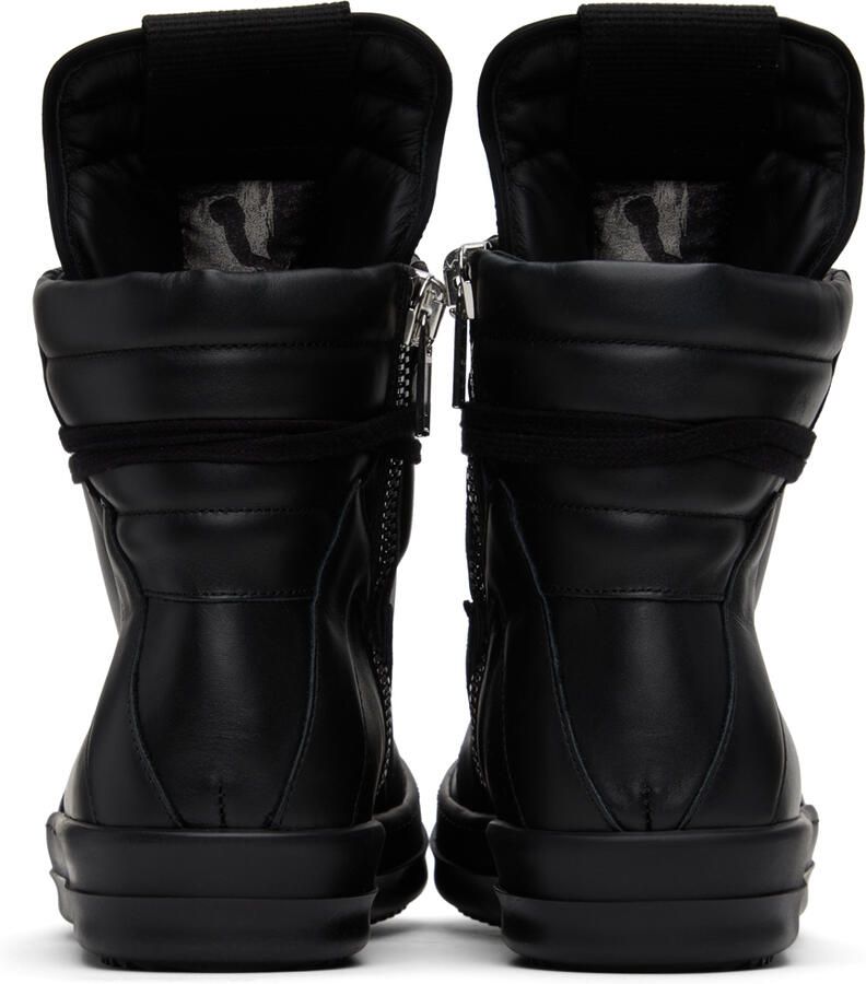 Rick Owens Black Geobasket Sneakers - Picture 5