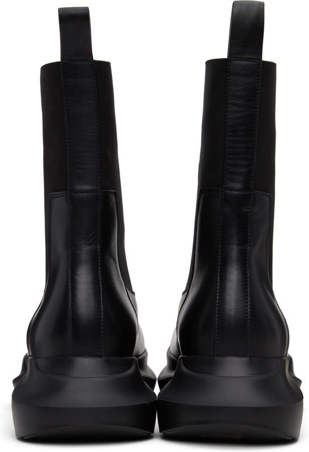 Rick Owens Black Geth Beatle Chelsea Boots - Picture 5