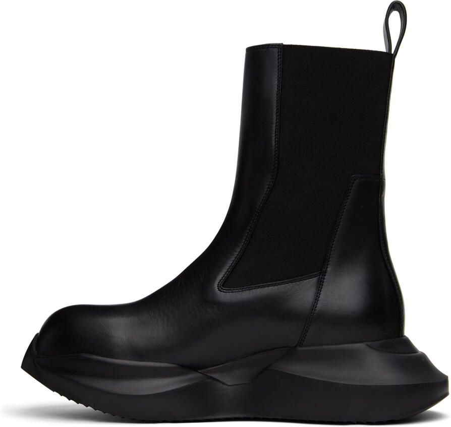 Rick Owens Black Geth Beatle Chelsea Boots - Picture 2