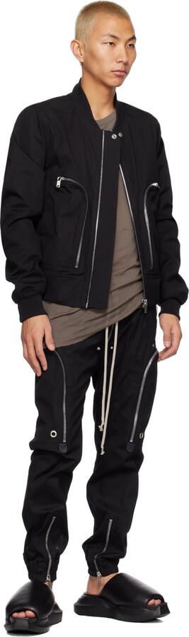 Rick Owens Black Geth Slides - Picture 4